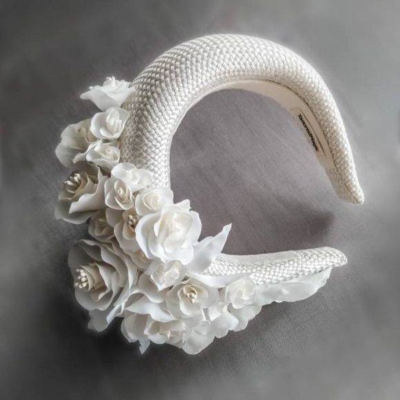 Cream wedding headband - NWT - Picture 2 of 6